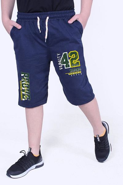 FYK COLLECTİON Wrong Printed Boy's Double Pocket Capri