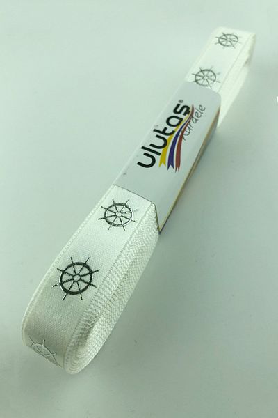Hayalperest boncuk Panglică Satin Imprimată Foil de argint 1,5 Cm