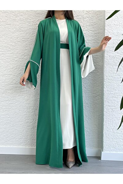 MELEK ARAZ Зелений комплект абай для дівчинки