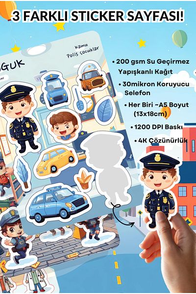 GUGUK Little Heroes Sticker Leaves Set