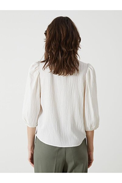 LC Waikiki Lcwaikiki Classic Crew Neck Women's Textured Blouse