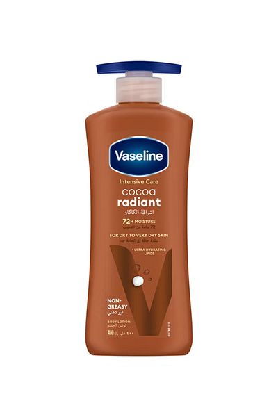 Vaseline لوشن العناية المركزة للجسم للبشرة الجافة إلى الجافة جدًا بخلاصة الكاكاو 400 مل