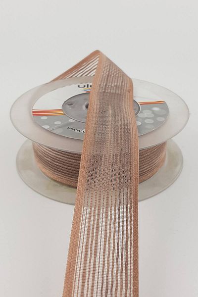 Hayalperest boncuk Κορδέλα με εφέ λινό 10 Mt 2,5 cm