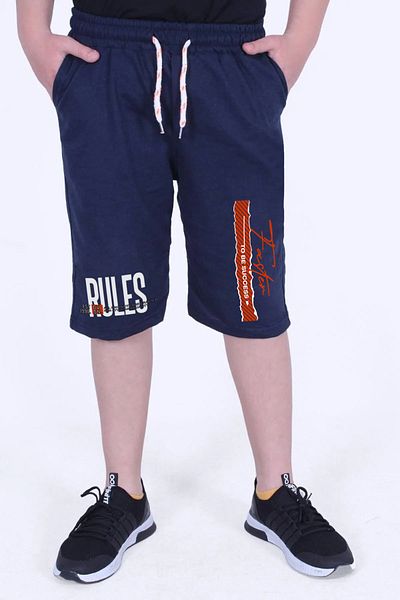 FYK COLLECTİON Success Printed Boy's Double Pocket Capri