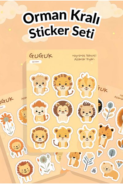 GUGUK Jungle King Sticker Leaves Set