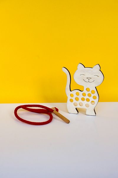 Store Montessori Stringing Game - Wooden, Educational and Fun, Developing Fine Motor Skills Toy