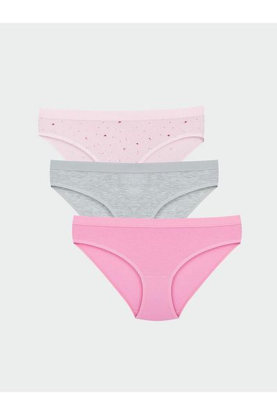 LC Waikiki Pachet de 3 chiloți de bikini cu model LCW Young