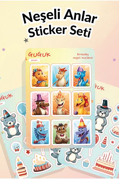 GUGUK Cheerful Moments Sticker Leaves Set