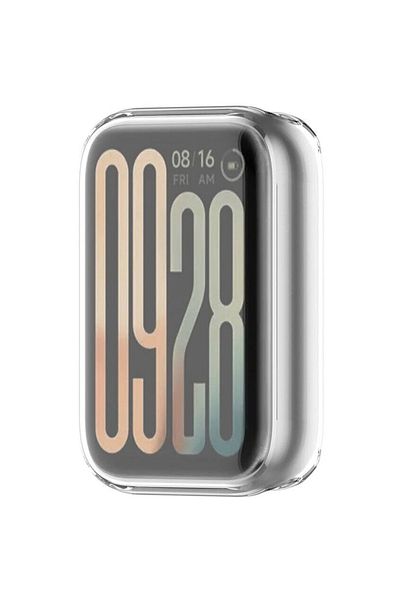 Massemr حافظة وواقي شاشة من السيليكون الشفاف لهاتف Xiaomi Mi Band 9 Pro - تصميم متين وخفيف الوزن