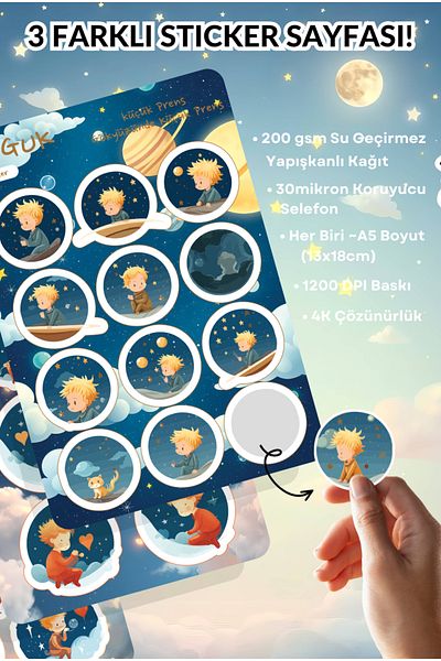 GUGUK Little Prince's Dream Sticker Leaves Set