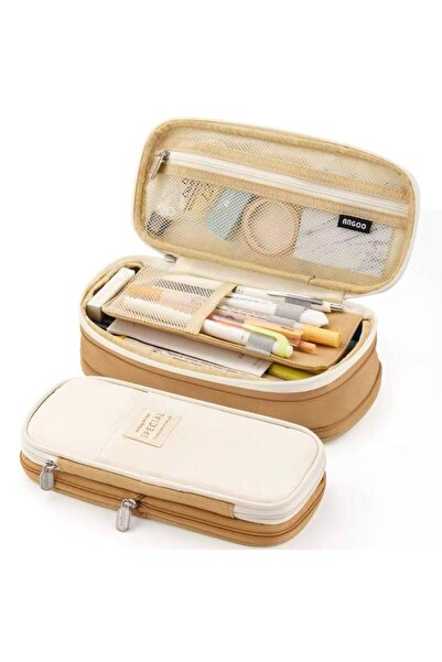 QUEVİLİY Kalemlik Kalem Kutusu çok foksiyonlu okul kalemlik kanvas 7 renk seçeneği