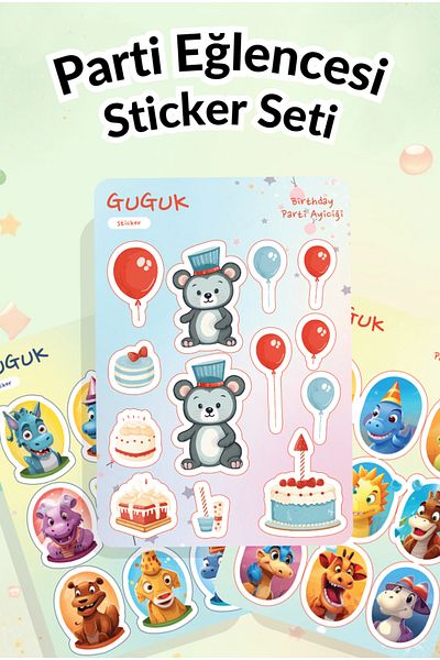 GUGUK Party Fun Sticker Leaves Set