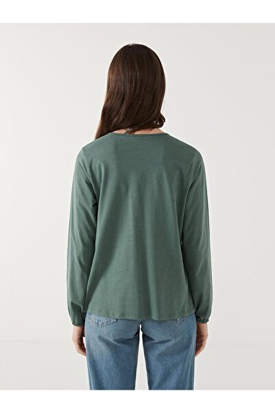 LC Waikiki LCW Grace Bağlamalı Yaka Desenli Kadın Bluz