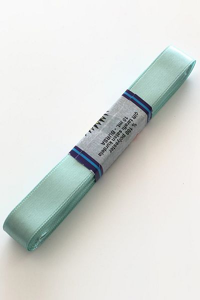 Hayalperest boncuk Panglică Satin Verde Apă 2 Cm