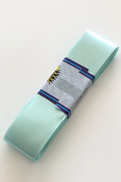 Hayalperest boncuk Panglică Satin Culoare Verde Apă 4 Cm