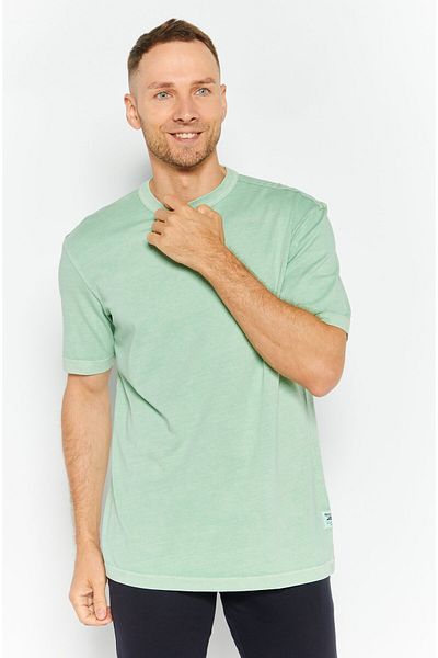 Reebok Men Sportswear Fit Shirt Sleeves Training T-shirts, Green