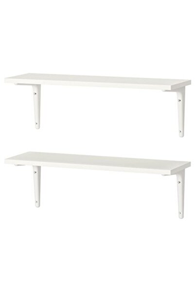 IKEA - BURHULT/SIBBHULT, duvar rafı kombinasyonu, beyaz, 59x20 cm