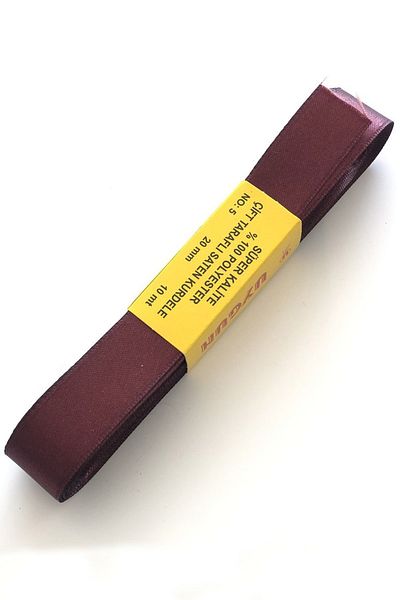 Hayalperest boncuk Panglică Satin Culoare Bordeaux 2 Cm