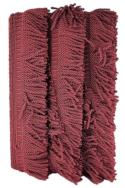 Hayalperest boncuk Burgundy Twisted Bouillon Fringe Tassel 7 Cm
