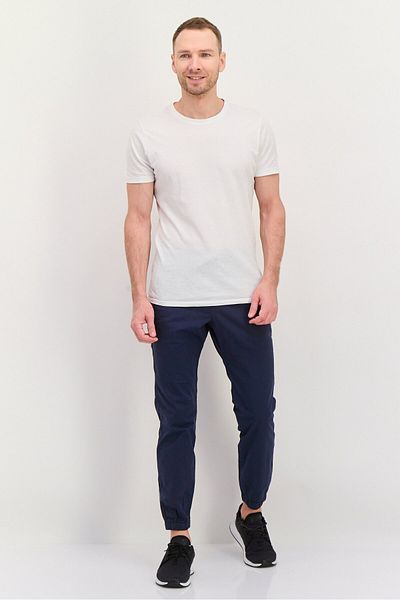 GAP Men Solid Drawstring Jogger Pants, Navy