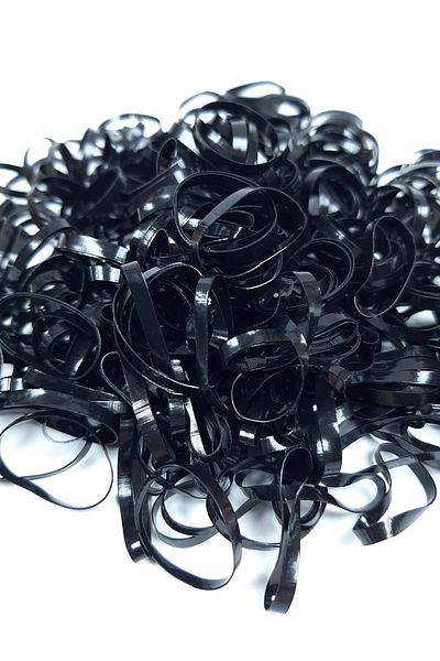 Hayalperest boncuk Black Rubber Hair Braid Set Large