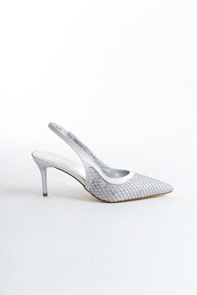 Redoxy Women's Special Design Stone Upholstered Pointed Toe Thin Heel Stiletto Shoes