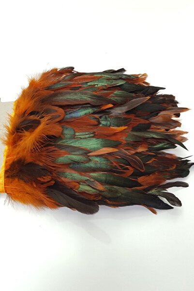 Hayalperest boncuk Turuncu Şandel Tüyü 1 mt