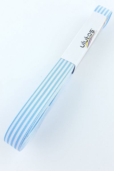 Hayalperest boncuk Baby Blue Ριγέ Κορδέλα Μήκους 1,5 cm 10 Mt