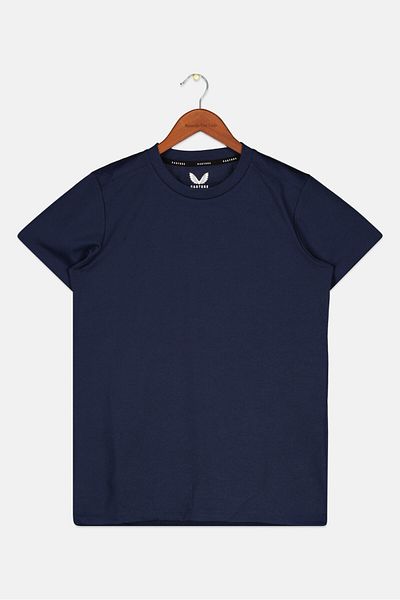 Castore Kids Girl Short Sleeve Plain T-Shirt, Navy Blue