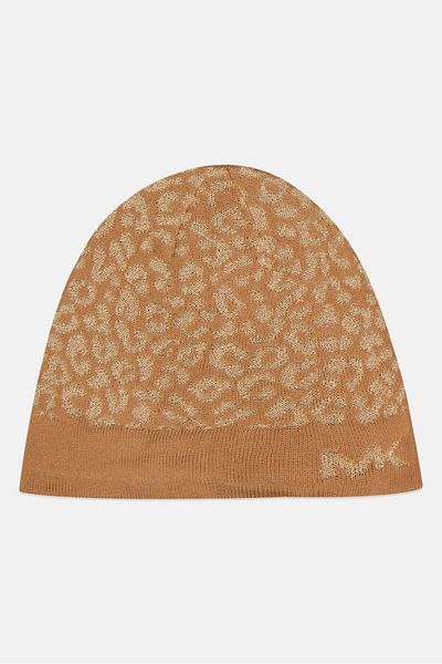 Michael Kors Women Metallic Print Bennie, Tan