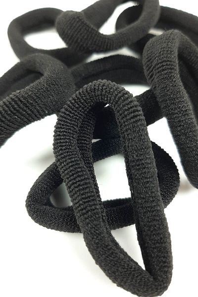 Hayalperest boncuk Black Rubber Buckle Set 8 Pieces