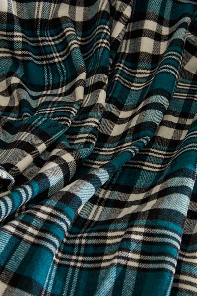 Karaca Home Flannel Throw Tv Blanket Petrol Green
