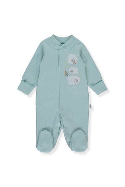 Bebetto Interloek Jumpsuit with Happy Sheep Report - T3680 Mint