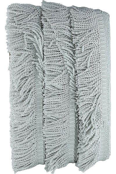 Hayalperest boncuk White Twisted Bouillon Fringe Tassel 7 Cm