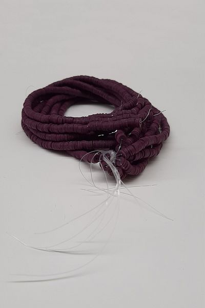 Hayalperest boncuk 6mm Fimo Dough Beads - Plum Patterned