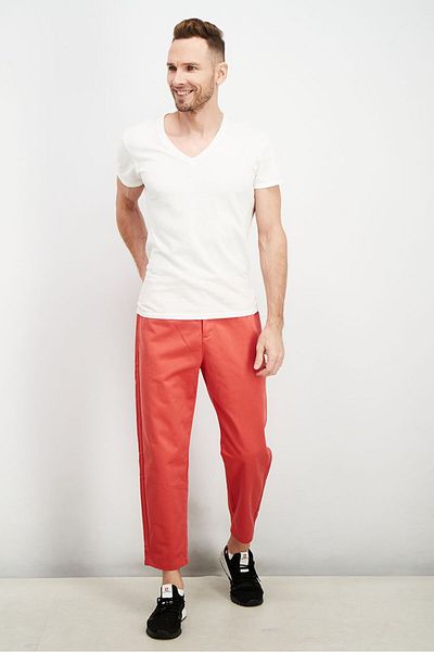 adidas Men Regular Fit Outdoors Pants, Scarlet Red