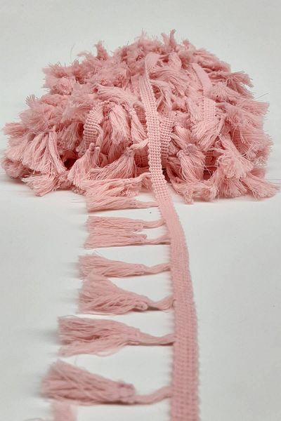 Hayalperest boncuk Powder Colored Cotton Fringe Tassel