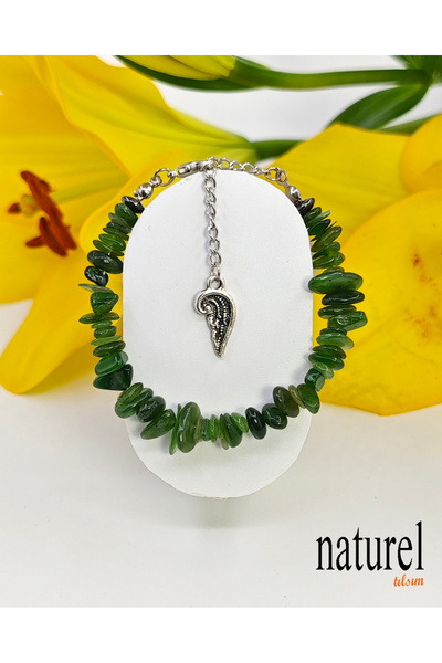 Naturel Tılsım سوار نسائي من الحجر الطبيعي المكسور من اليشم الكندي