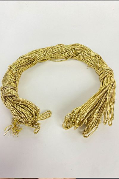 Hayalperest boncuk Χρυσό Glitter Brit Rope 1 Τεμάχιο