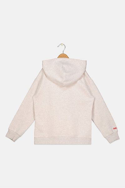 Keith Haring Kids Boy Hooded Neck Long Sleeve Graphic Sweatshirt, Heather Oatmeal