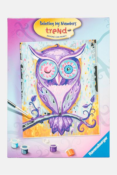 RAVENSBURGER Dreamy Owl Paint 26 L X 36 H X 4 W Cm, Purple Combo