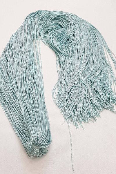Hayalperest boncuk Water Green Single Tie Fringed Tassel 60 cm (1 Pc)