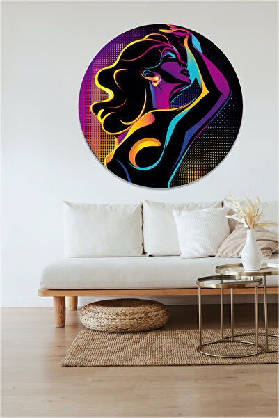 KOSS Dijital Autocolant rotund pentru femei, colorat și strălucitor, autocola...