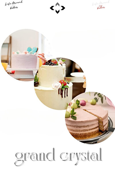 LİGROUND Grand Crystal Pasta Serving Set Double Wedding Engagement Wedding Serving Set Crystal Handle Spatula and Knife