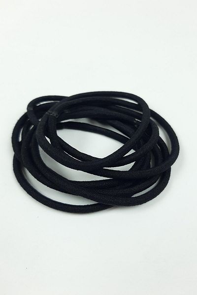 Hayalperest boncuk Thin Black Rubber Buckle 8 Pieces
