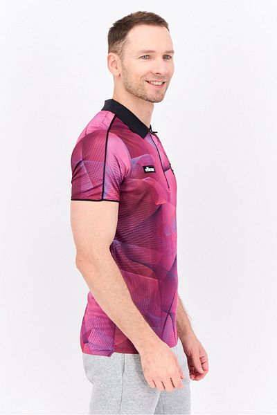Ellesse Men Sportswear Fit Short Sleeves Training Polo, Purple Combo