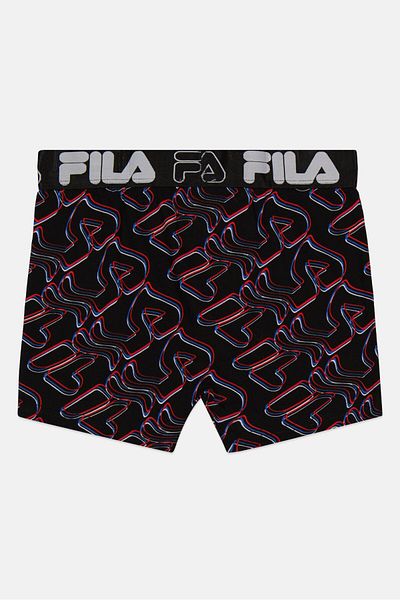 Fila بوكسر مطبوع بالكامل للأولاد من Kids Boys، مجموعة باللون الأسود