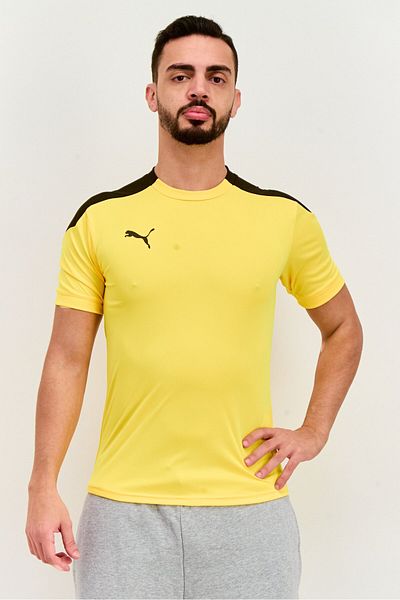 Puma Men Sportswear Fit Short Sleeve Training T-Shirt, Yellow
