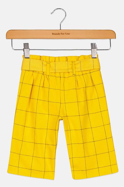 Chicco Toddlers Girl Windowpane Pattern, Yellow