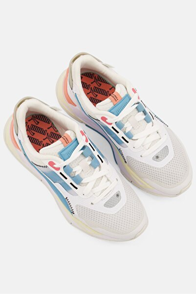 Puma Kids Boy Mirage Sport Tech Lace Up Sports Shoes, White Combo